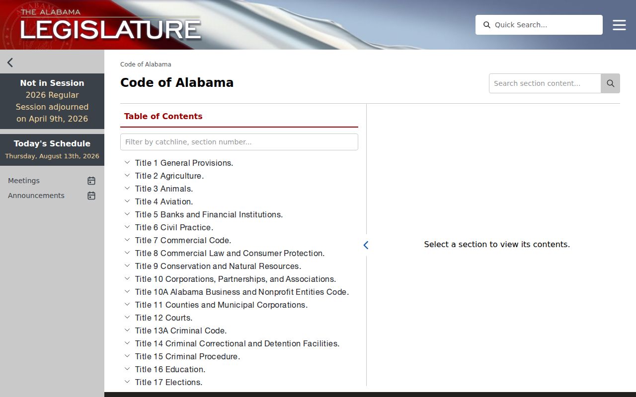 Macon County court schedule Alabama law access page